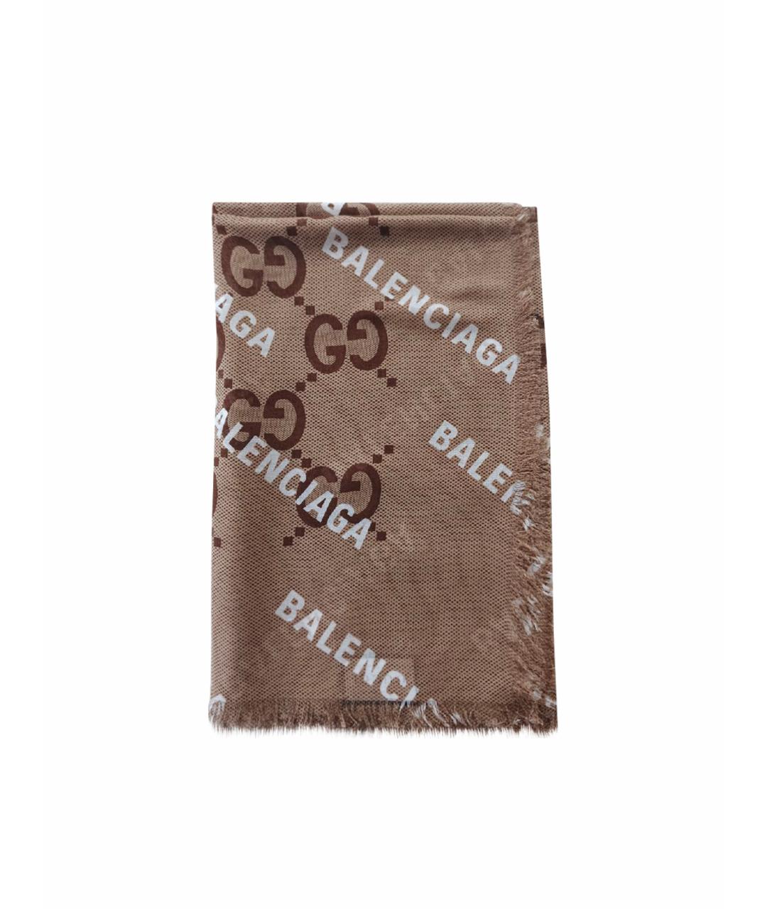 GUCCI Коричневый платок, фото 9