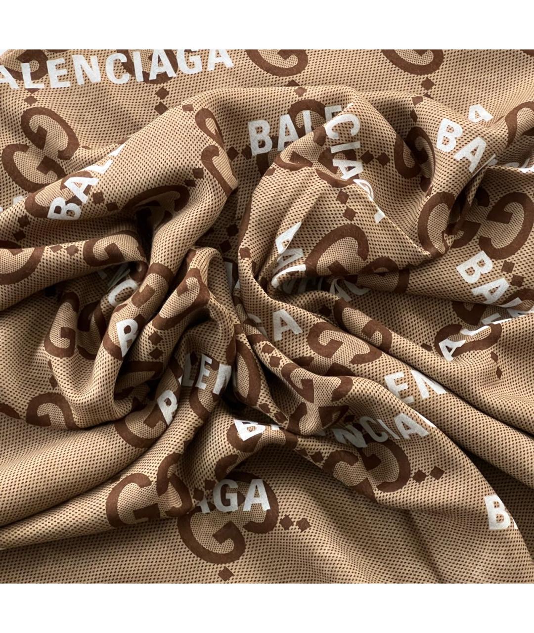 GUCCI Коричневый платок, фото 5