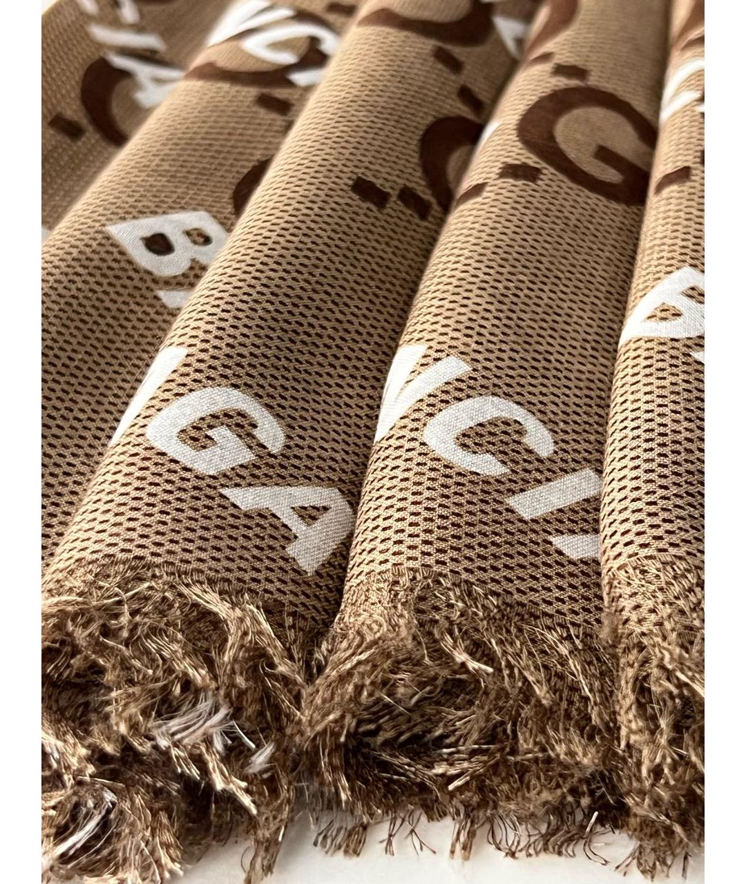 GUCCI Коричневый платок, фото 2