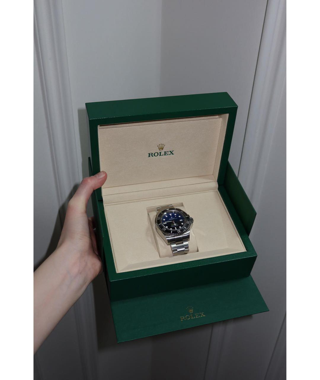 ROLEX Серебряные стальные часы, фото 3