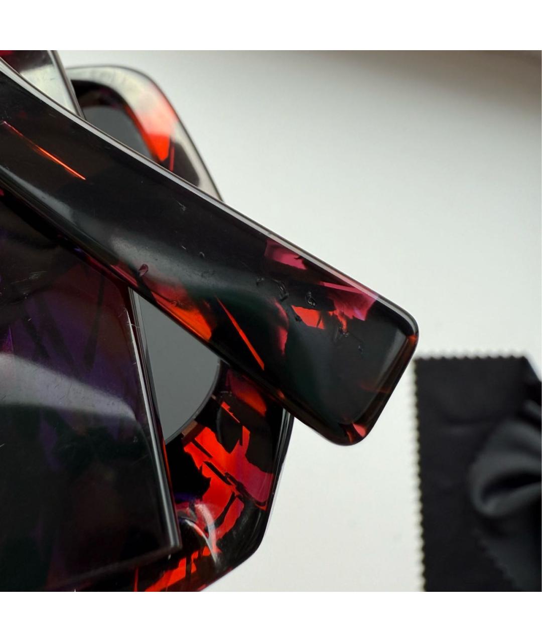 PRADA Черные пластиковые солнцезащитные очки, фото 7