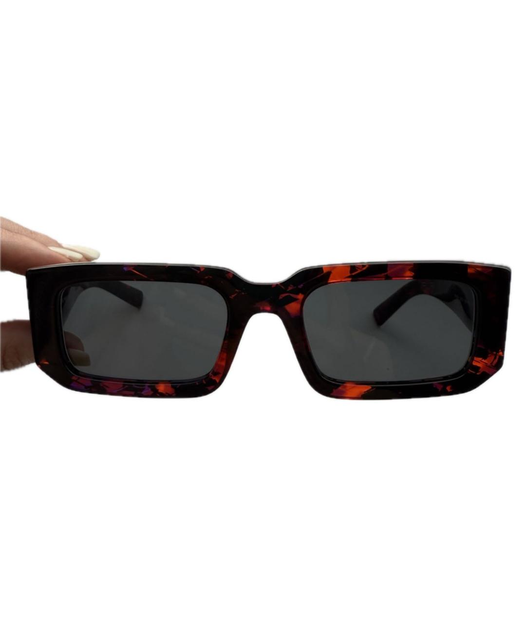 PRADA Черные пластиковые солнцезащитные очки, фото 9