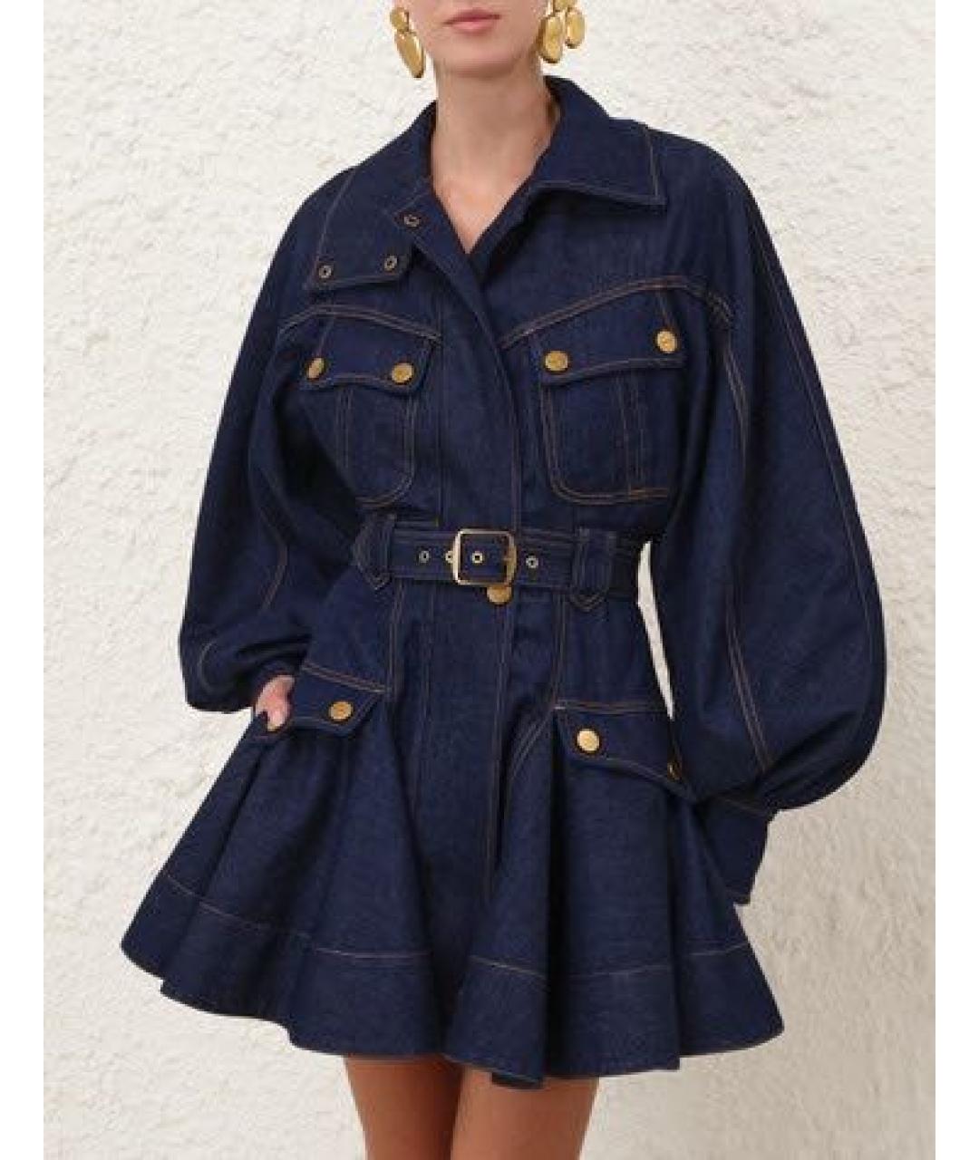 ZIMMERMANN Темно-синее деним платье, фото 2