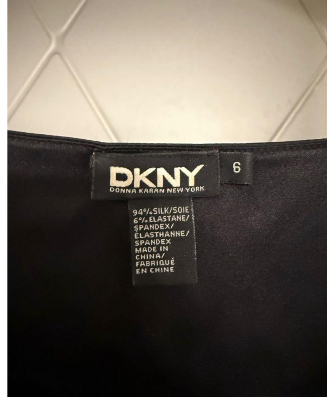 DKNY Красное шелковое повседневное платье, фото 3