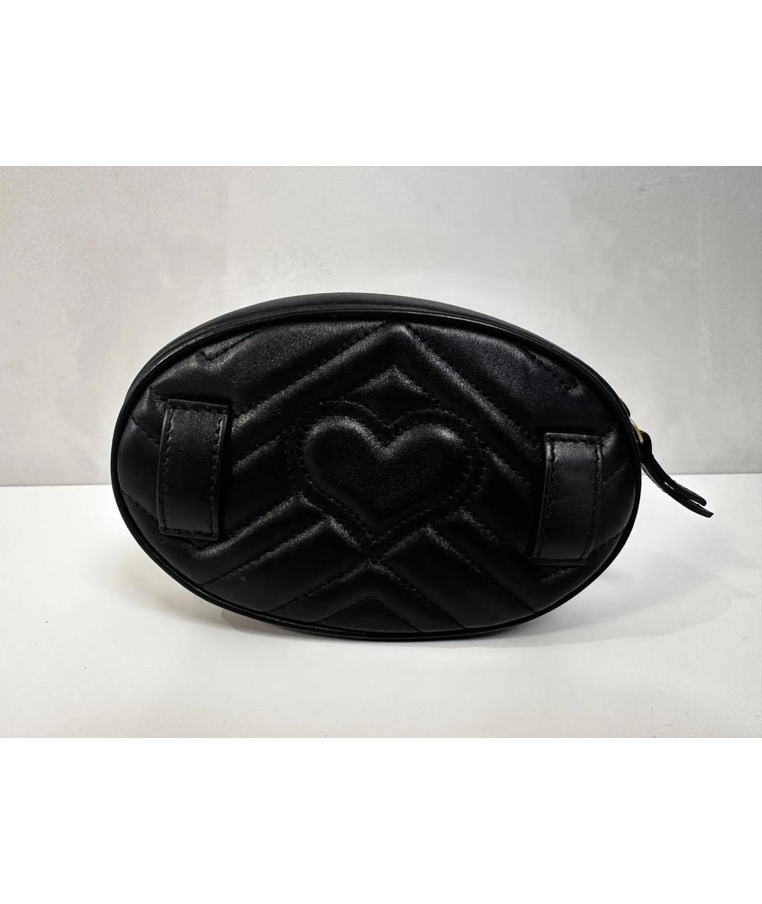 GUCCI Черная кожаная поясная сумка, фото 3