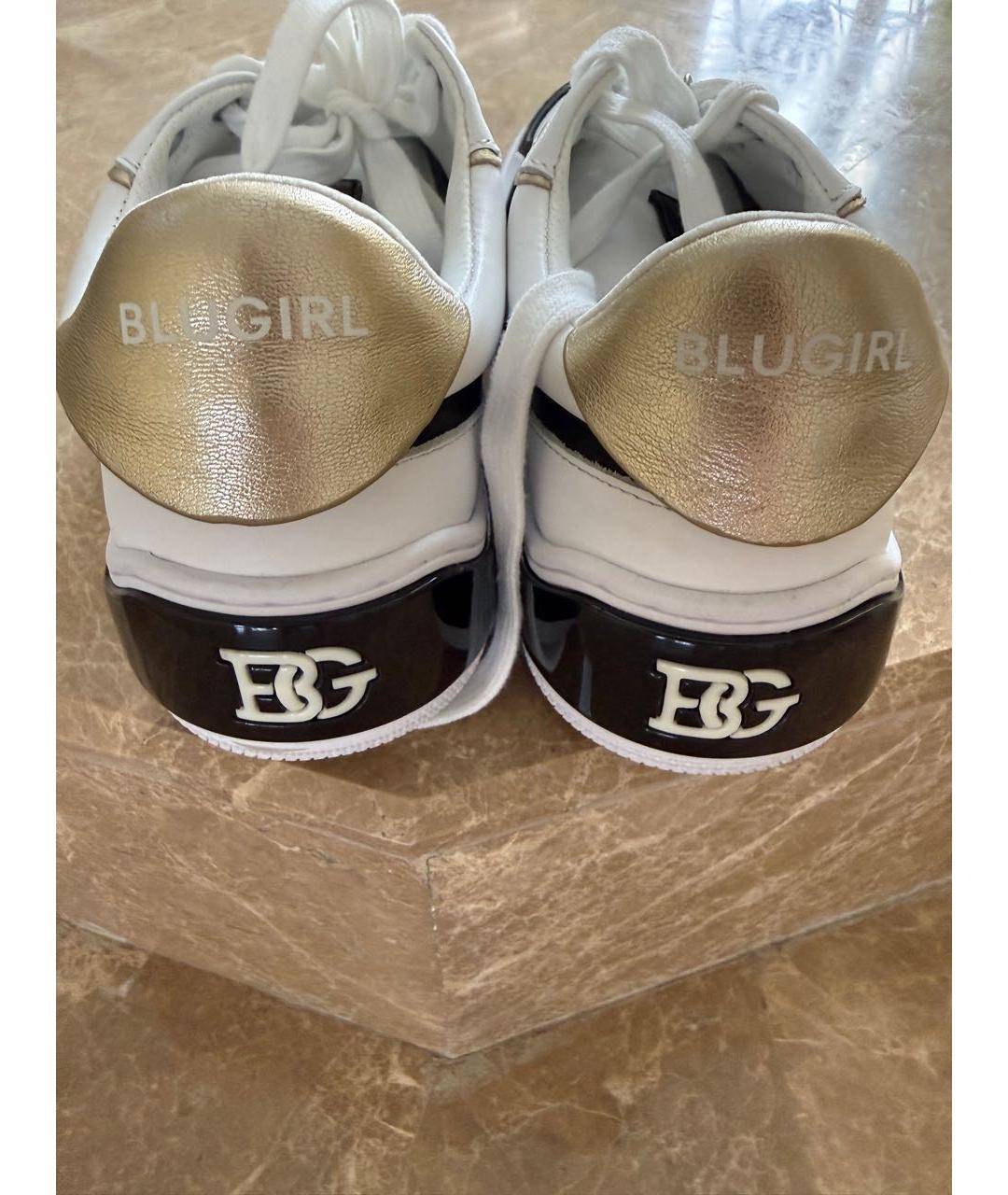 BLUGIRL Белые кожаные кроссовки, фото 3