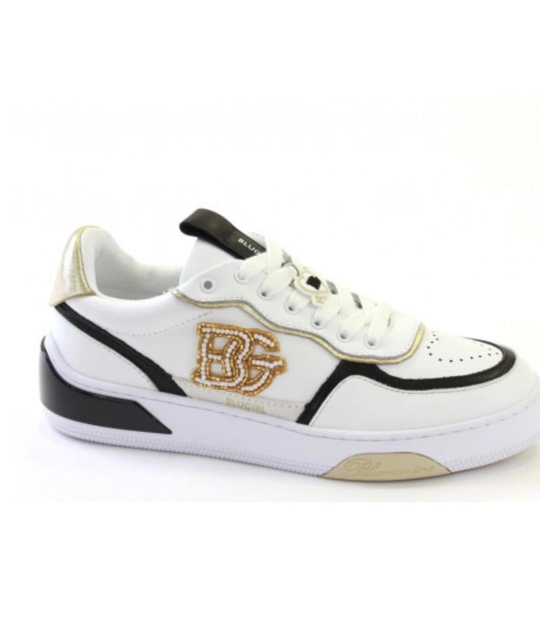 BLUGIRL Белые кожаные кроссовки, фото 8