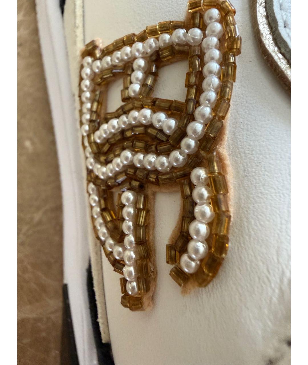 BLUGIRL Белые кожаные кроссовки, фото 6