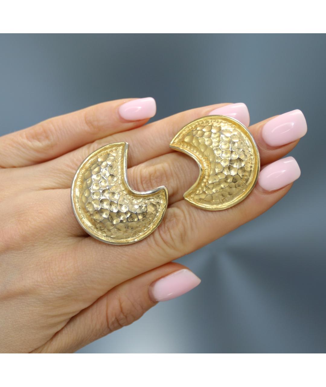 GUCCI Золотые позолоченные клипсы, фото 2