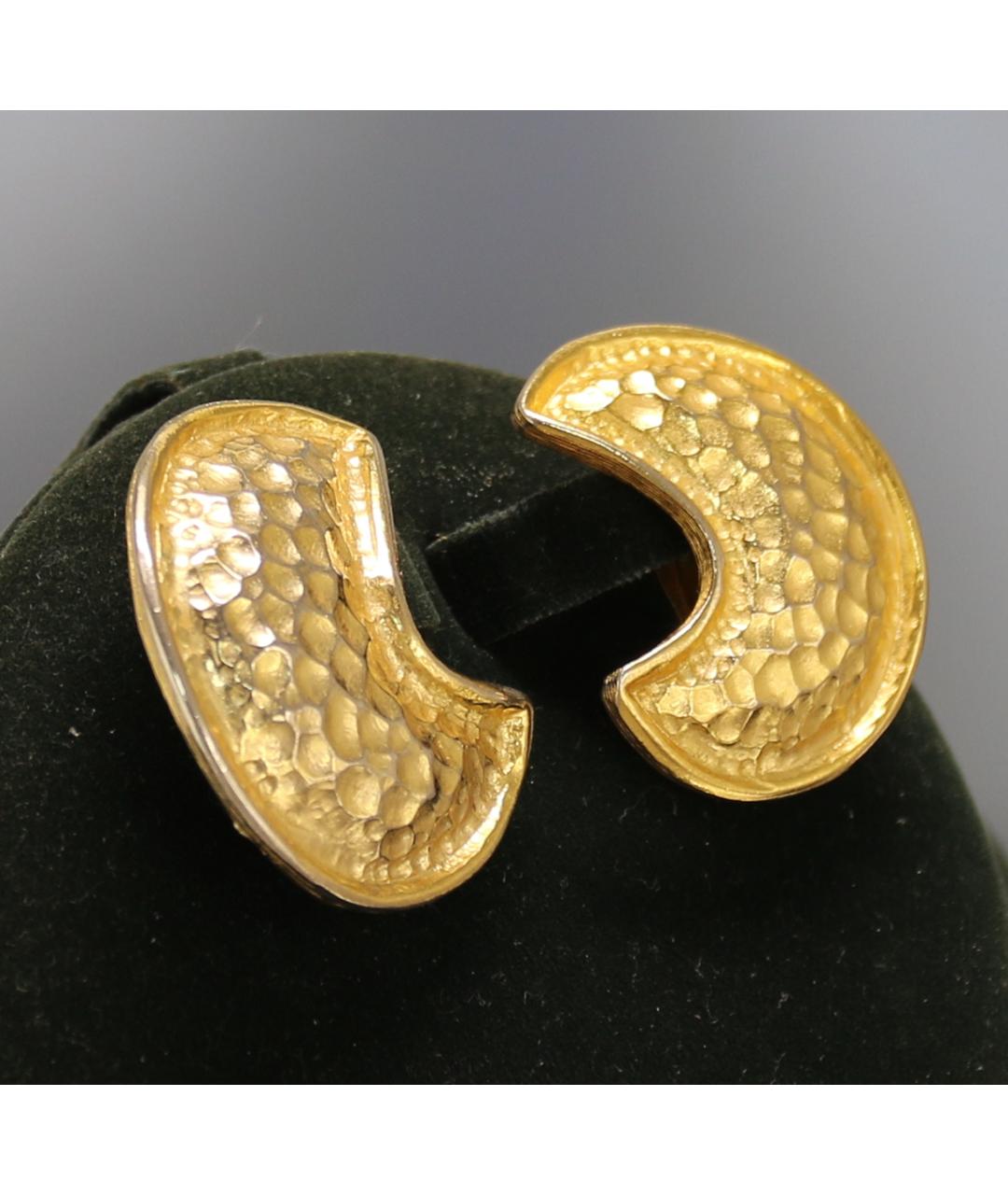 GUCCI Золотые позолоченные клипсы, фото 8