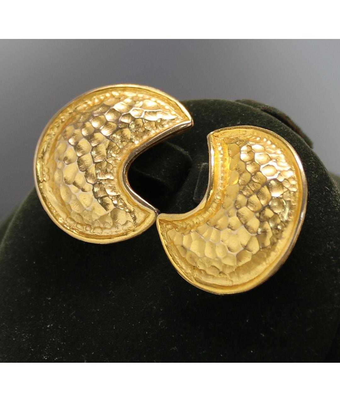 GUCCI Золотые позолоченные клипсы, фото 9