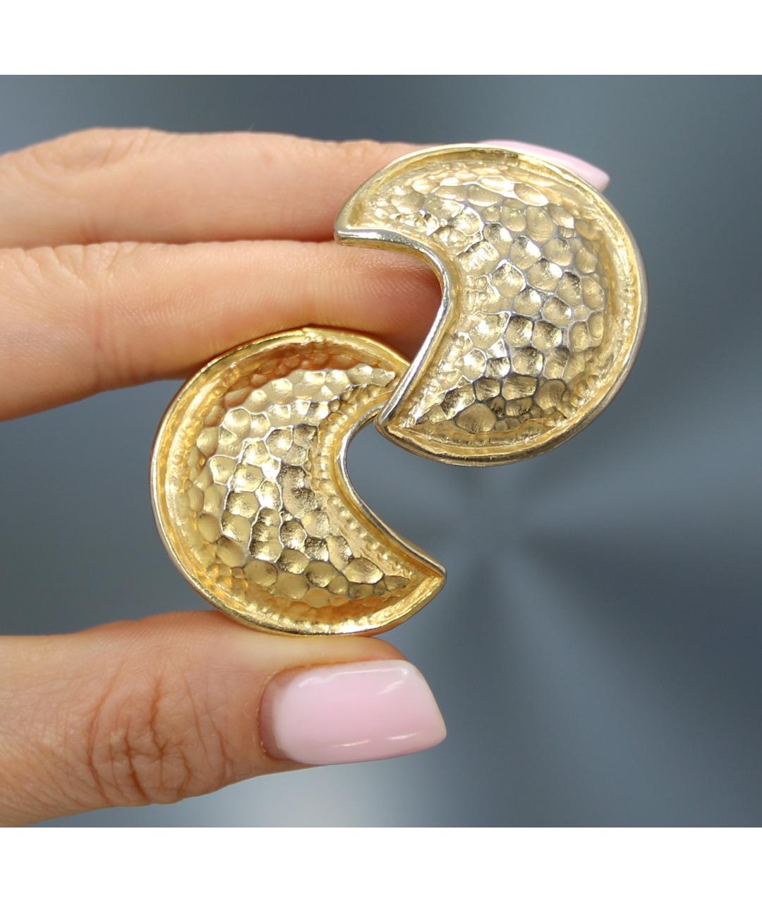 GUCCI Золотые позолоченные клипсы, фото 4