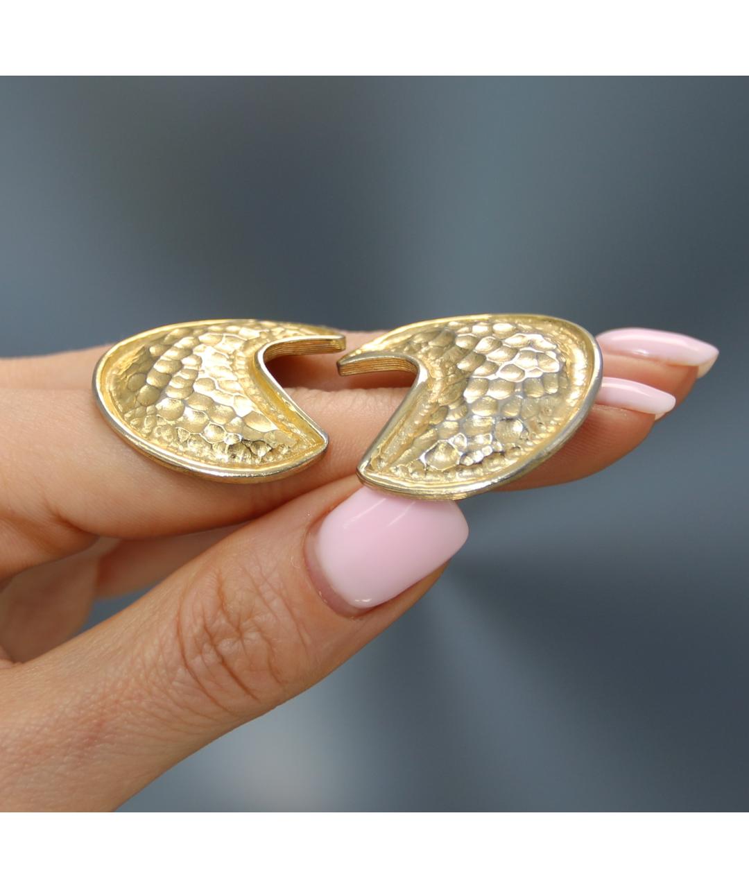 GUCCI Золотые позолоченные клипсы, фото 5