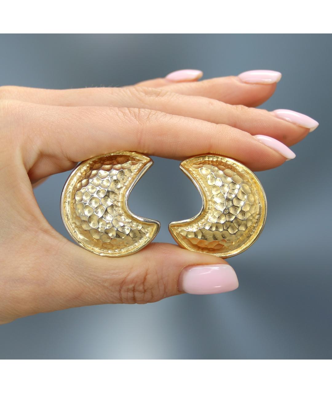 GUCCI Золотые позолоченные клипсы, фото 3