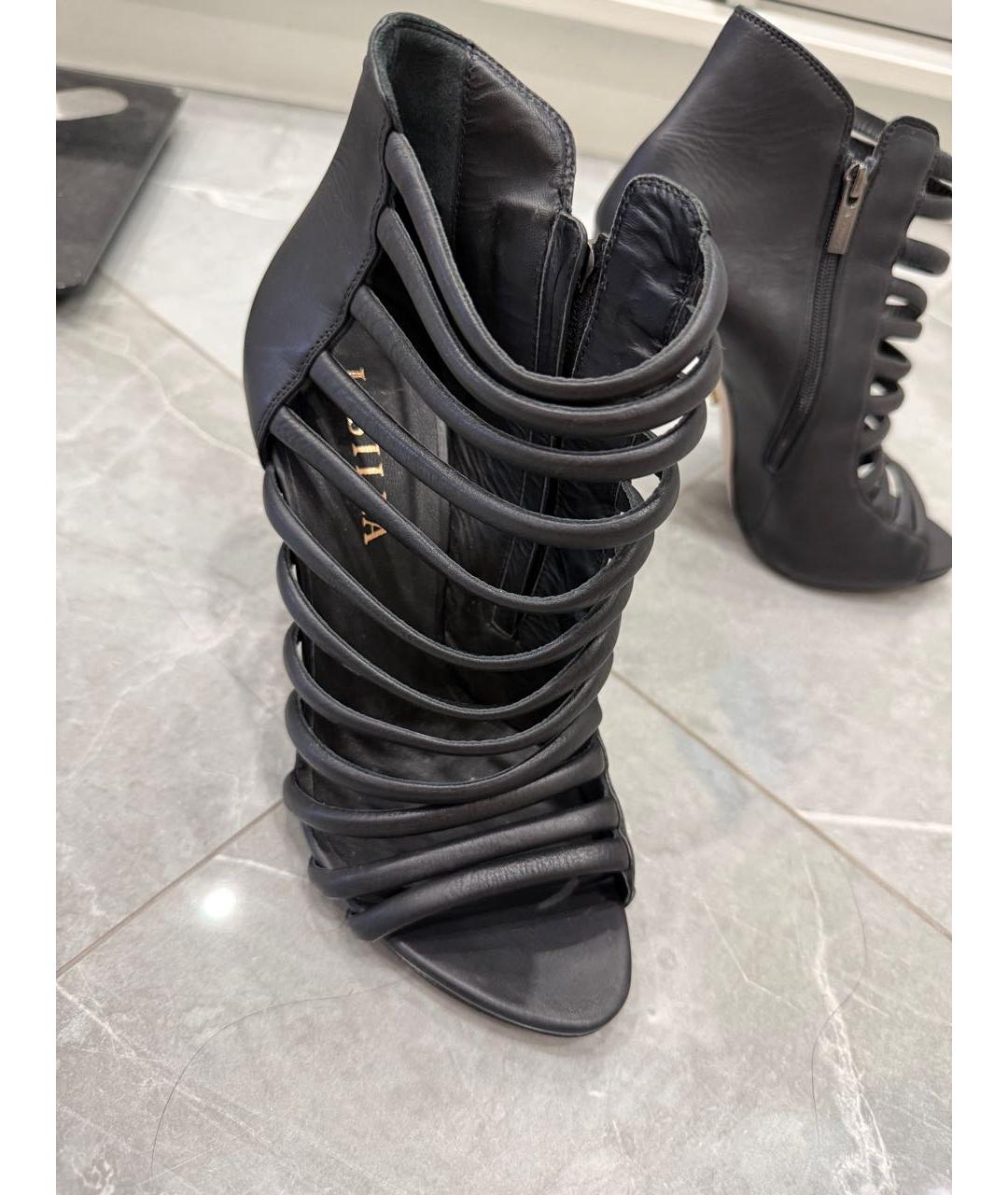 LE SILLA Черные кожаные туфли, фото 2