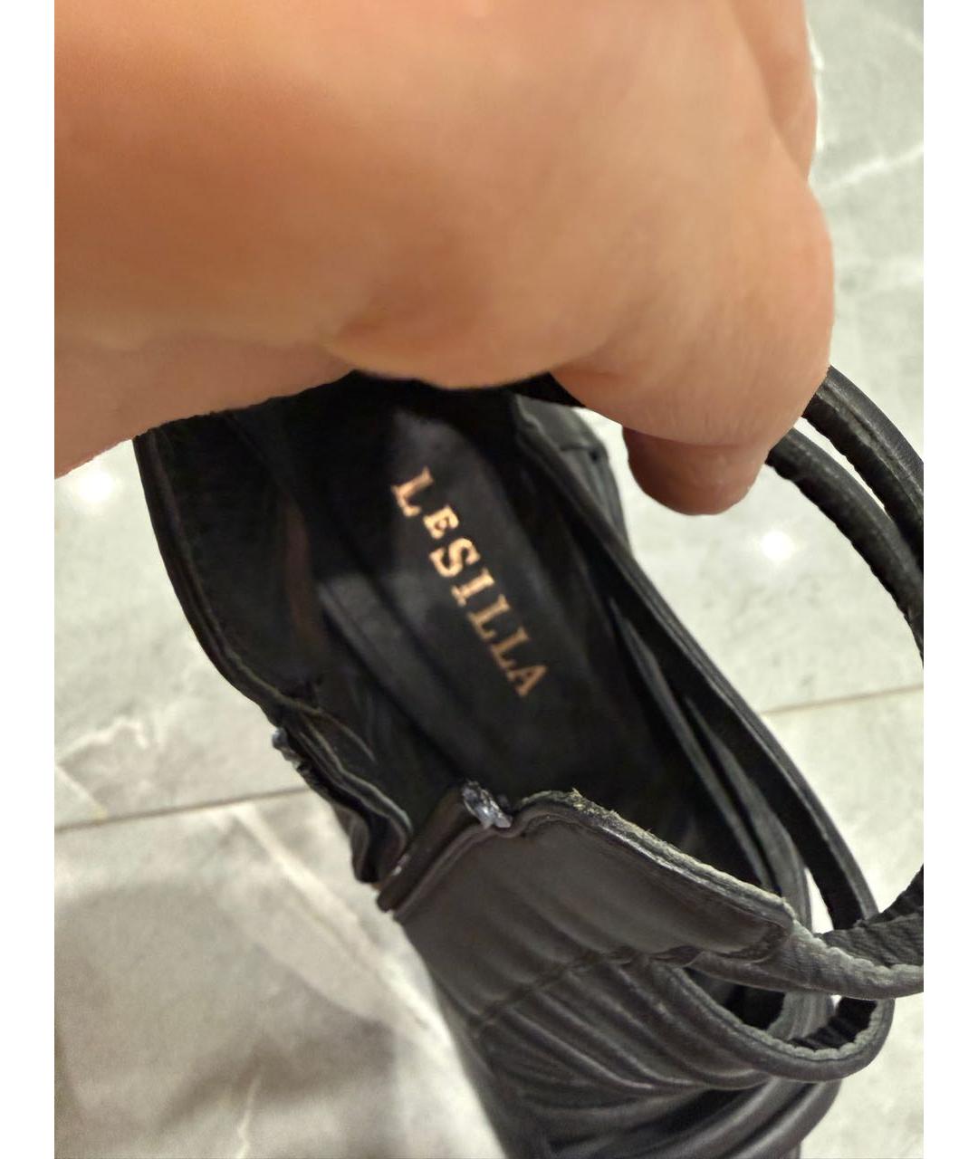 LE SILLA Черные кожаные туфли, фото 3