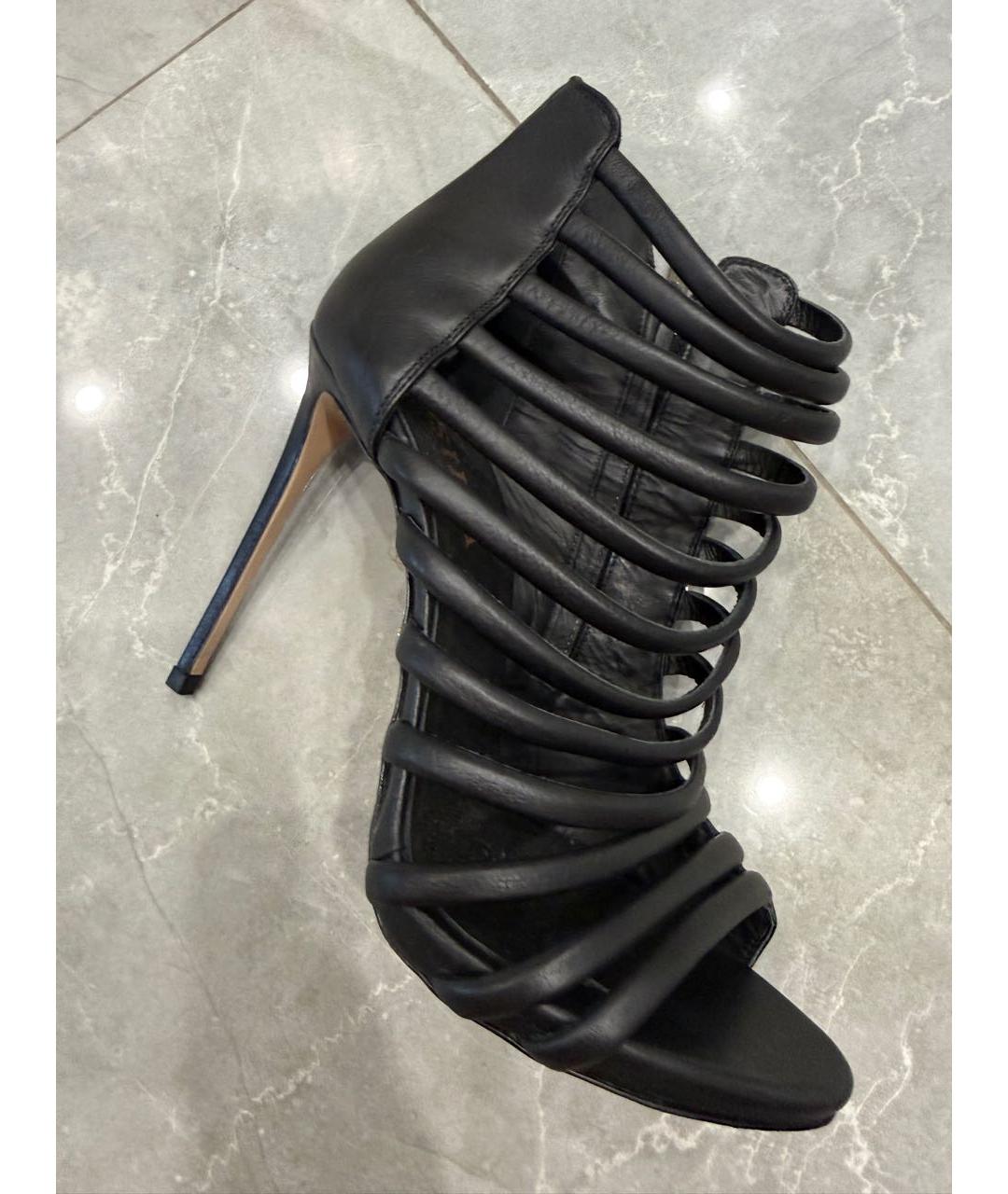 LE SILLA Черные кожаные туфли, фото 8