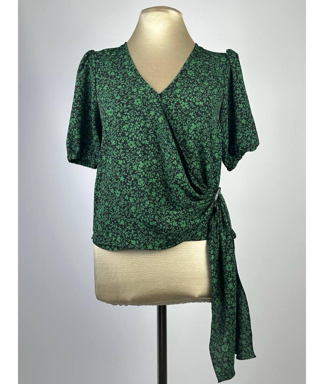 MICHAEL MICHAEL KORS Зеленая полиэстеровая блузы, фото 8