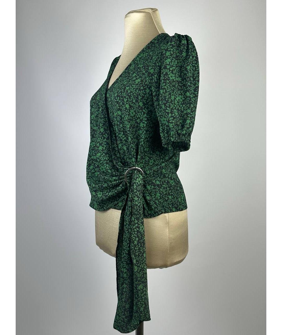 MICHAEL MICHAEL KORS Зеленая полиэстеровая блузы, фото 3