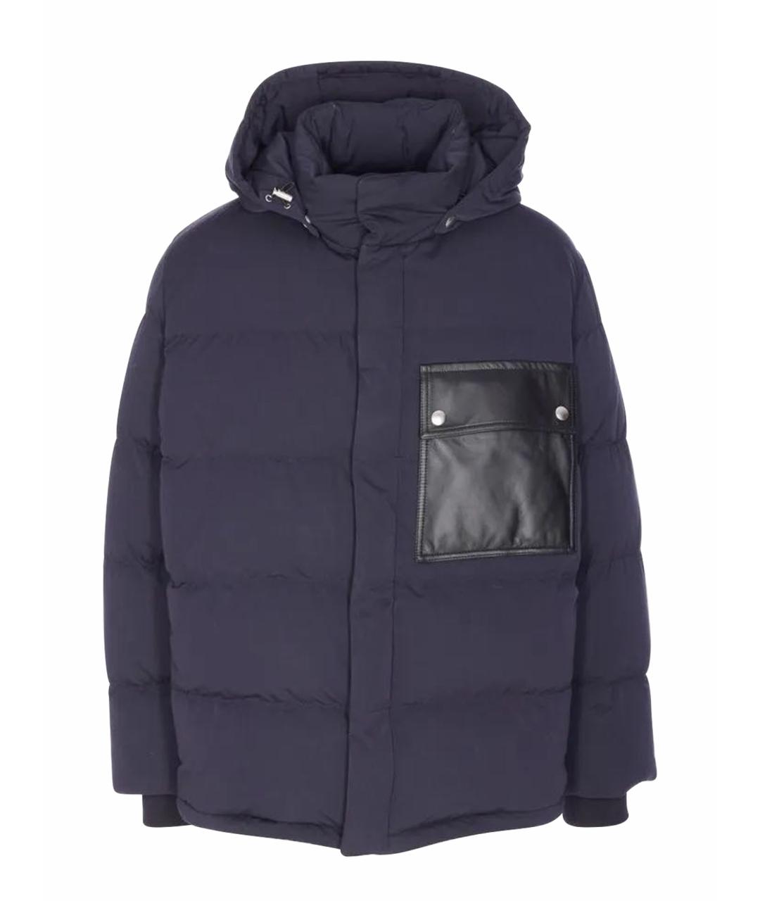 BOTTEGA VENETA Темно-синяя полиамидовая куртка, фото 1