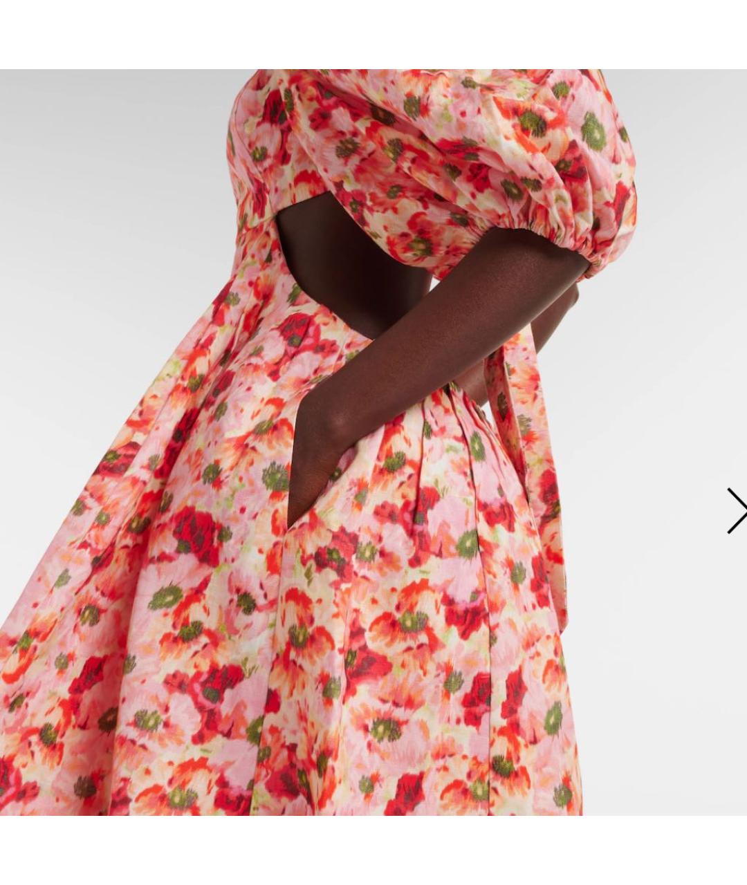 ZIMMERMANN Мульти льняное повседневное платье, фото 4