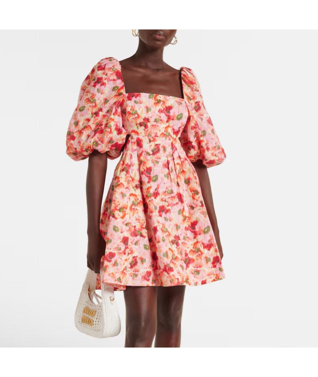 ZIMMERMANN Мульти льняное повседневное платье, фото 7