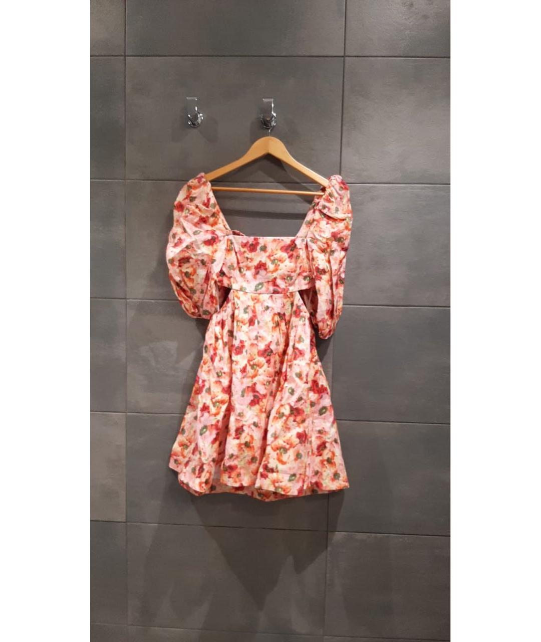 ZIMMERMANN Мульти льняное повседневное платье, фото 8