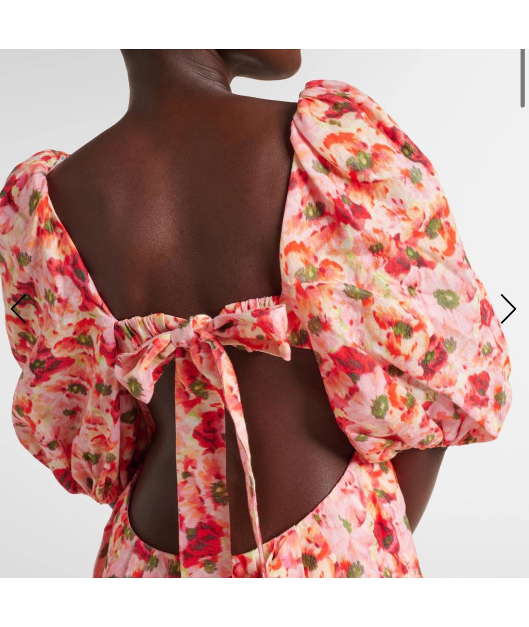 ZIMMERMANN Мульти льняное повседневное платье, фото 3