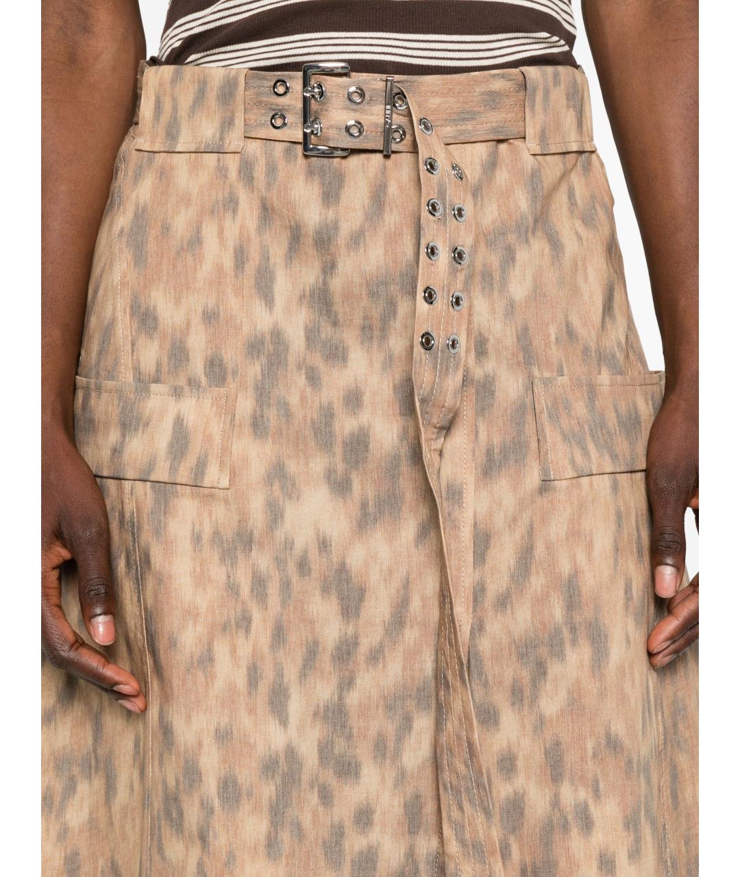 GANNI Мульти хлопковая юбка миди, фото 5