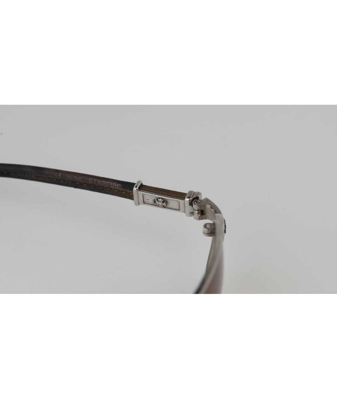 CHROME HEARTS Желтые металлические солнцезащитные очки, фото 5