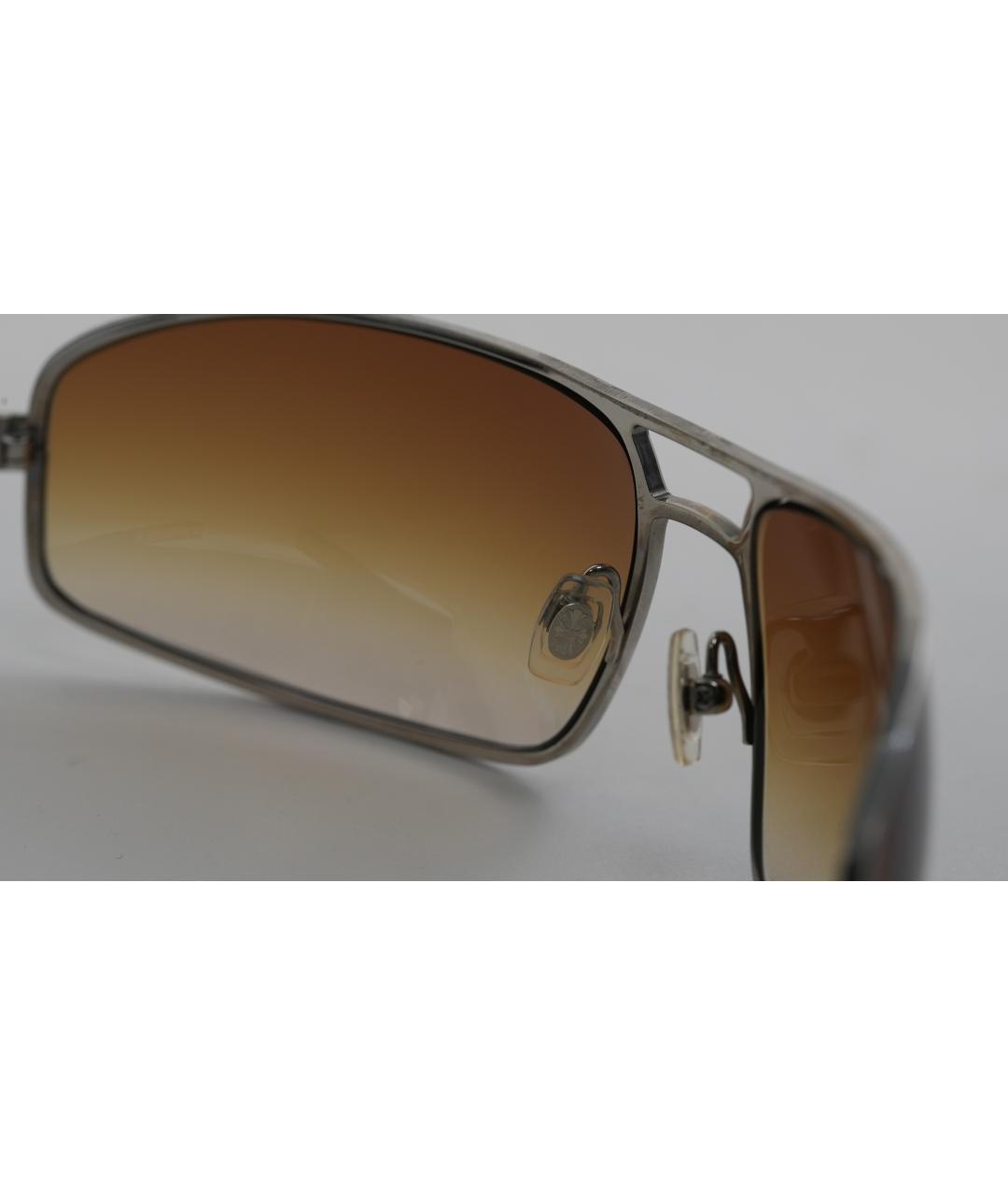 CHROME HEARTS Желтые металлические солнцезащитные очки, фото 4