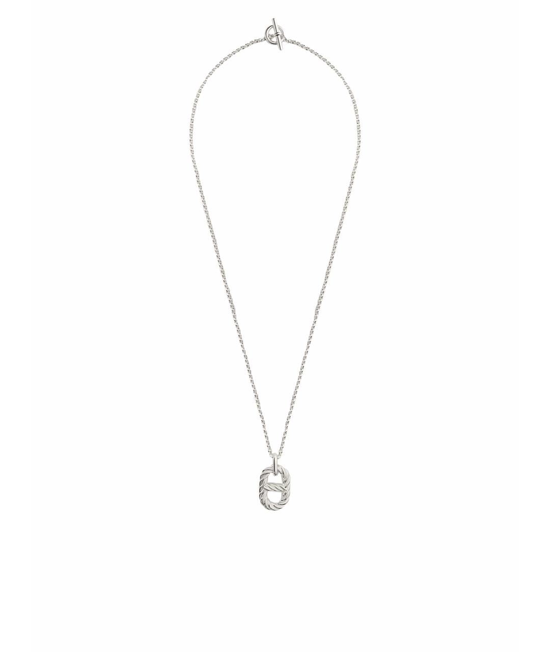 HERMES Серебряное серебряное колье, фото 1