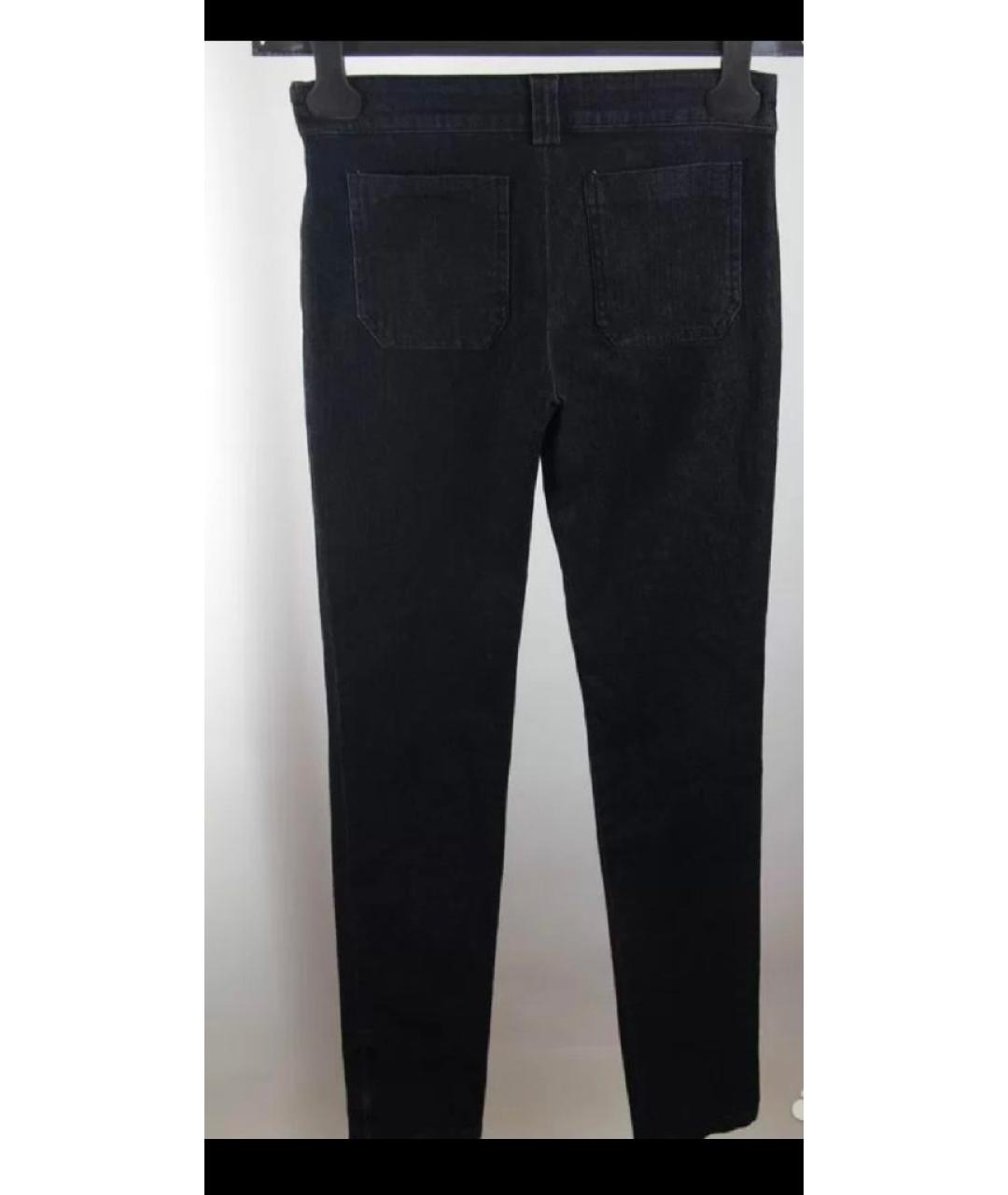 BALENCIAGA Черные хлопковые прямые джинсы, фото 2