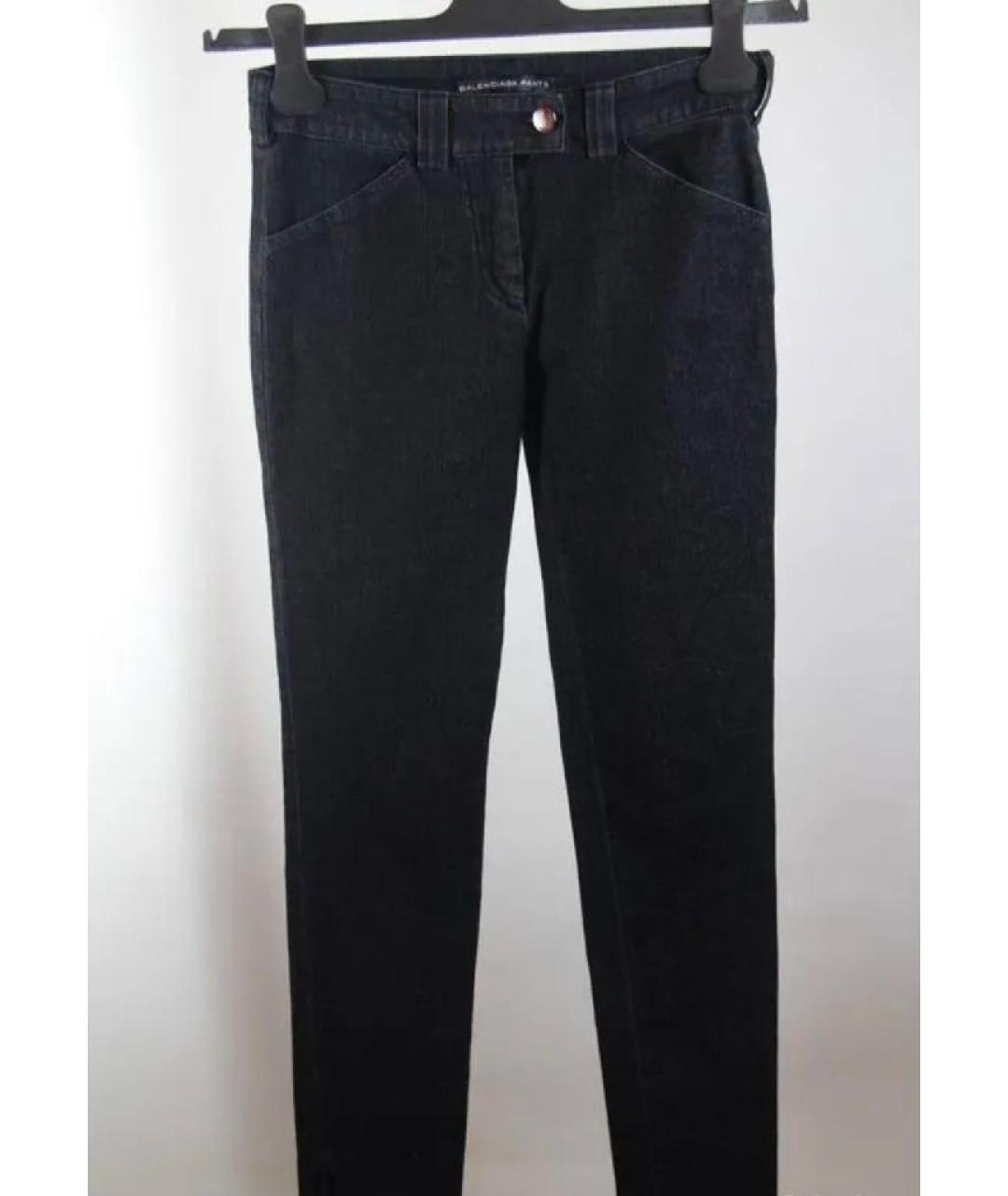 BALENCIAGA Черные хлопковые прямые джинсы, фото 10