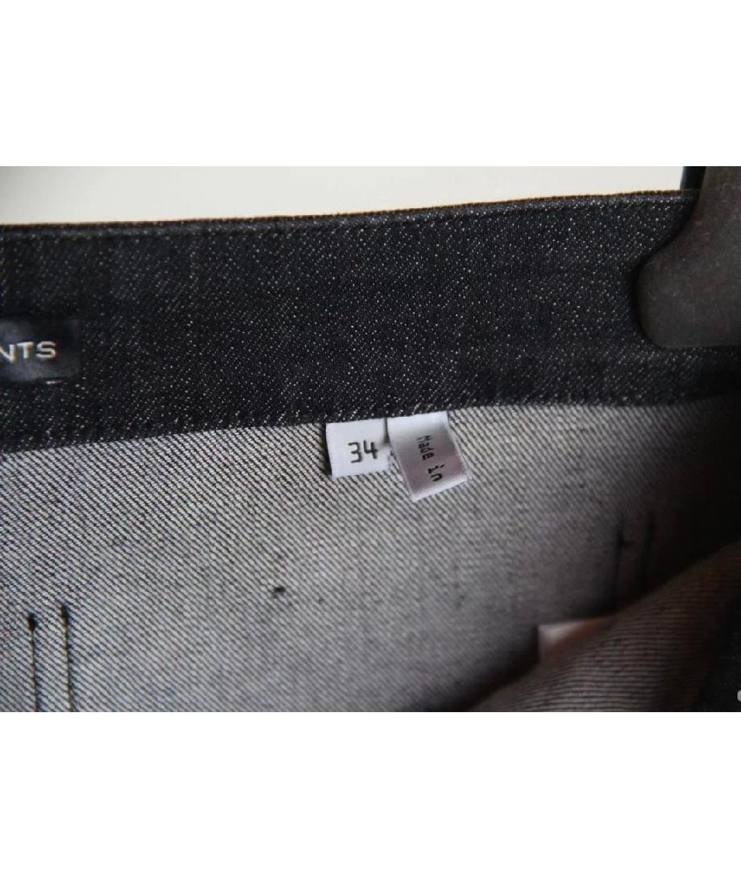 BALENCIAGA Черные хлопковые прямые джинсы, фото 7