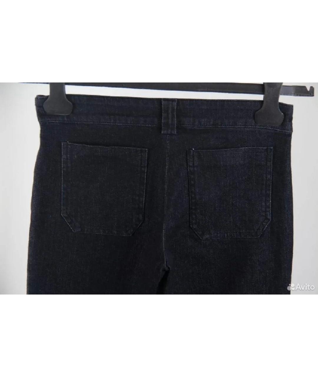 BALENCIAGA Черные хлопковые прямые джинсы, фото 4