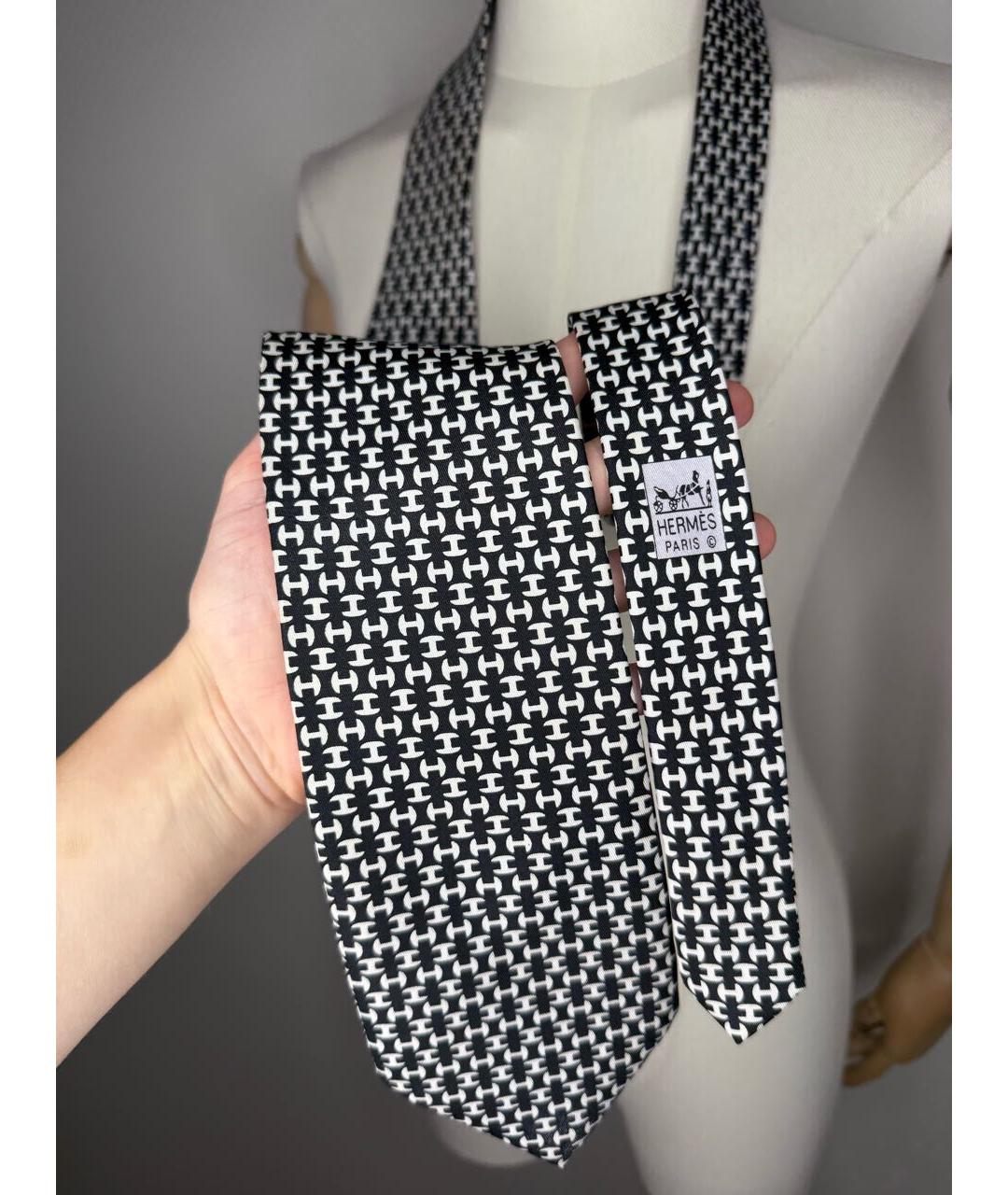 HERMES Мульти шелковый галстук, фото 2