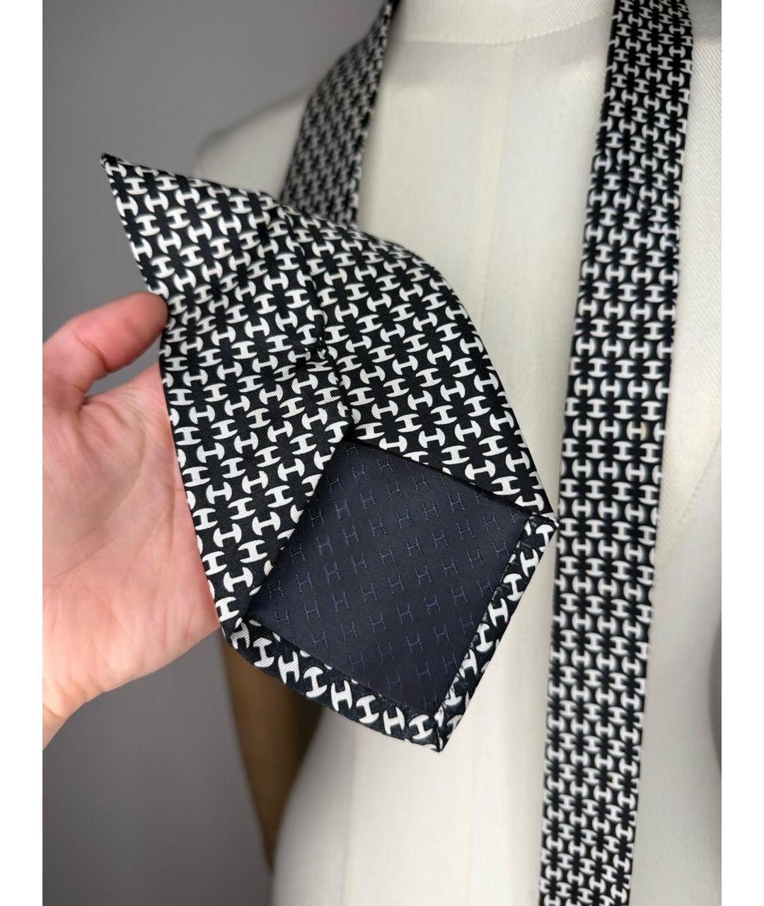 HERMES Мульти шелковый галстук, фото 7