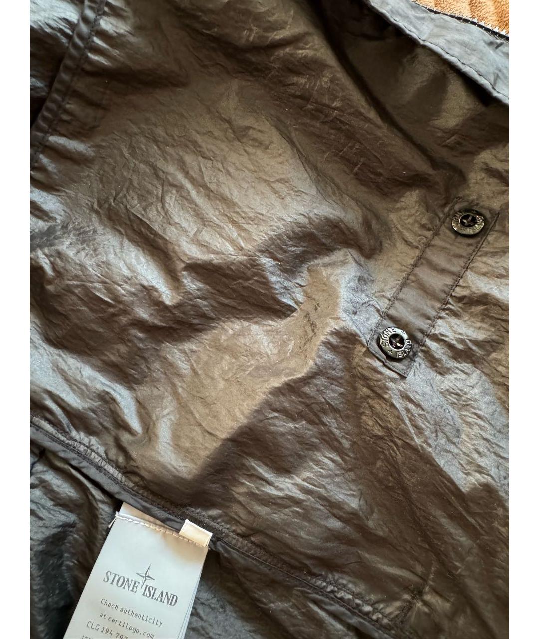 STONE ISLAND Черная полиамидовая куртка, фото 5