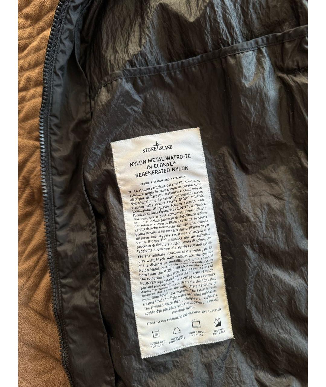 STONE ISLAND Черная полиамидовая куртка, фото 4