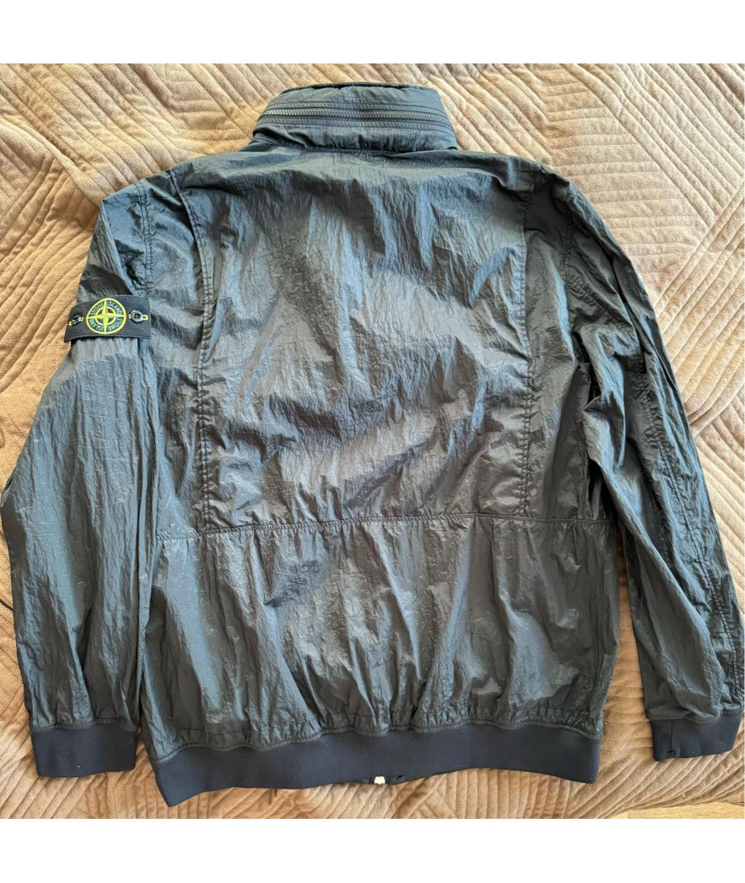 STONE ISLAND Черная полиамидовая куртка, фото 2