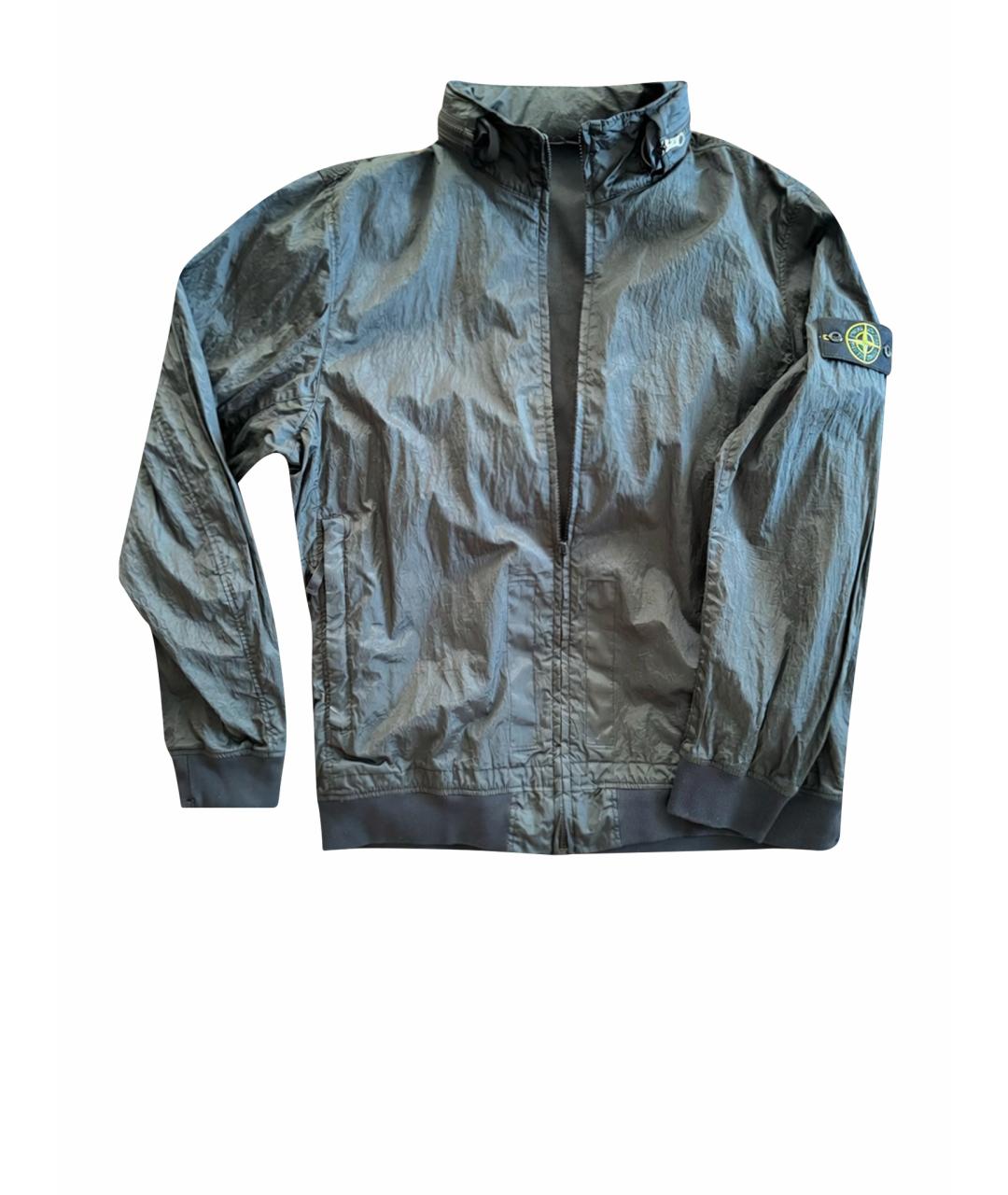 STONE ISLAND Черная полиамидовая куртка, фото 1