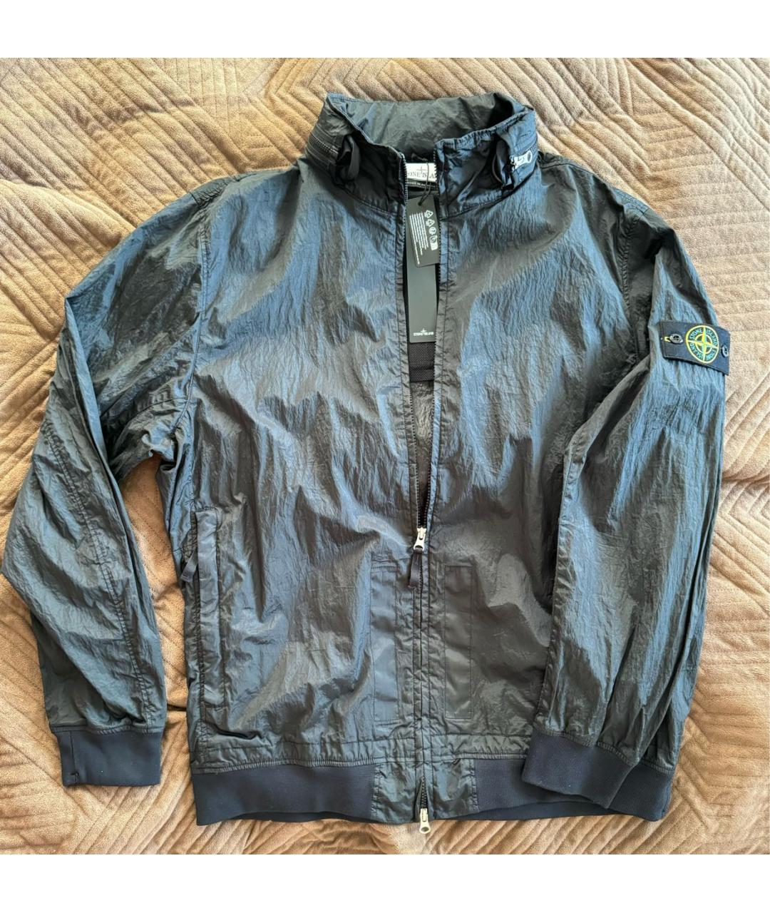 STONE ISLAND Черная полиамидовая куртка, фото 9
