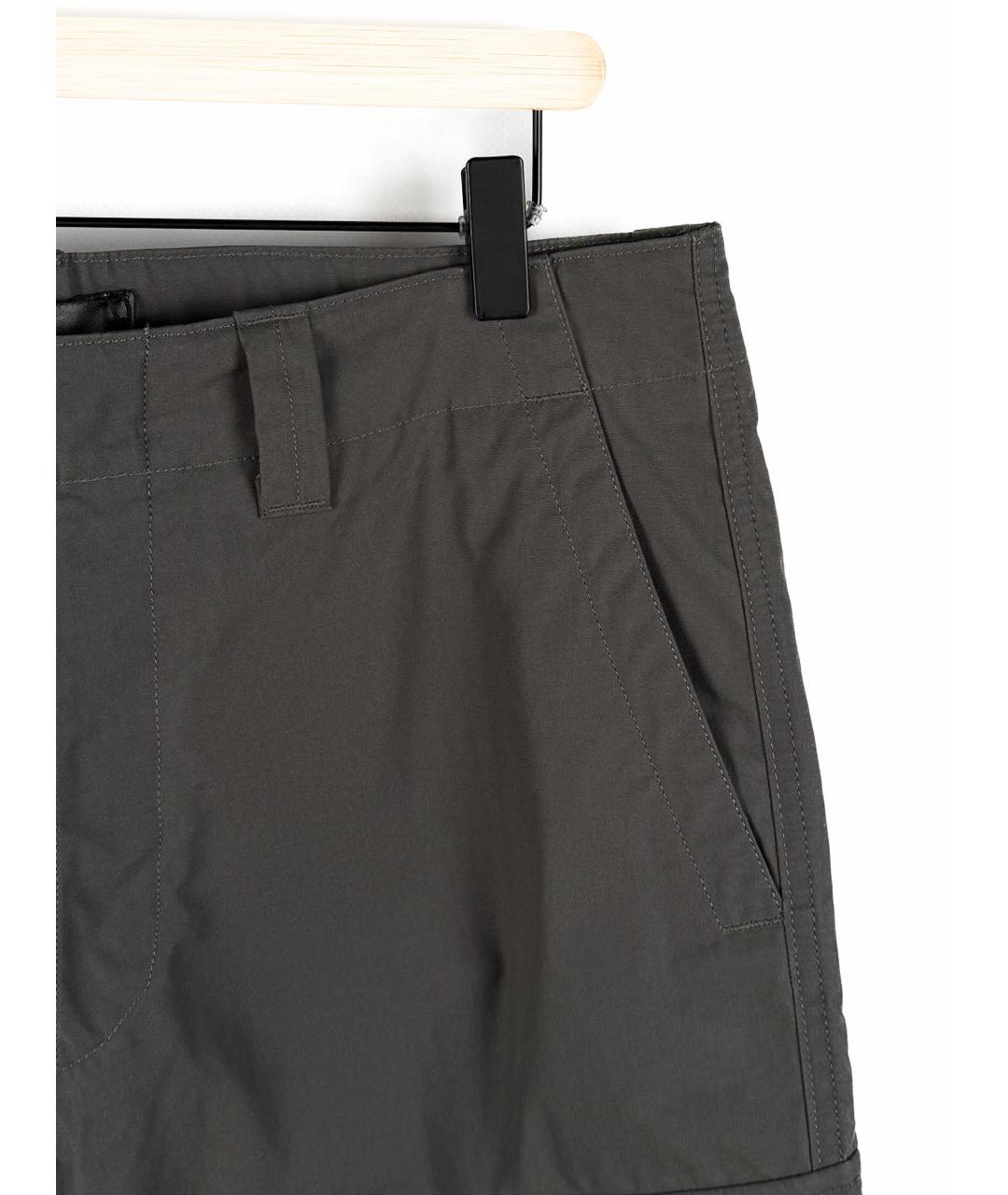 STONE ISLAND Антрацитовые хлопковые повседневные брюки, фото 4