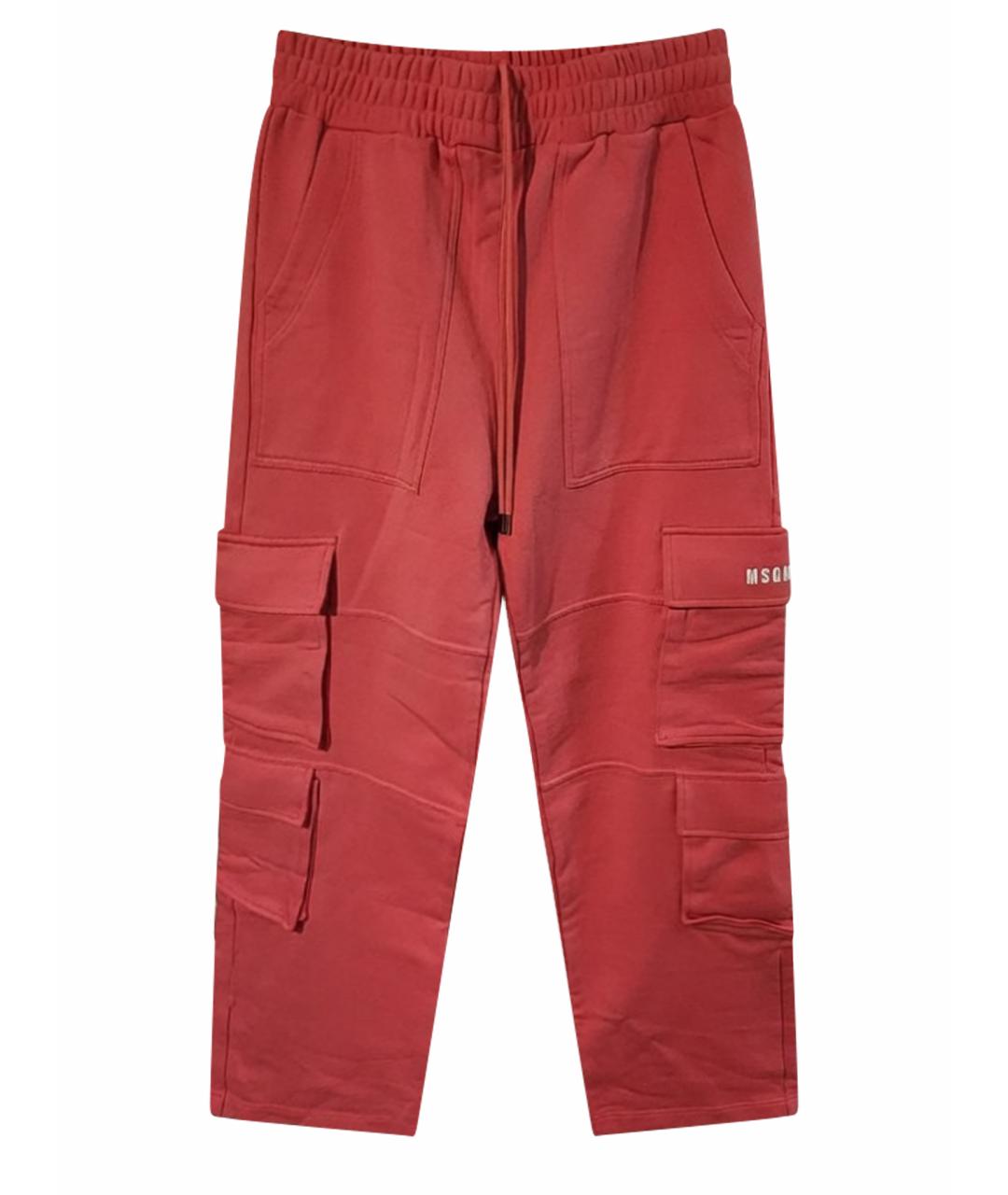 MSGM Фуксия хлопковые брюки широкие, фото 1