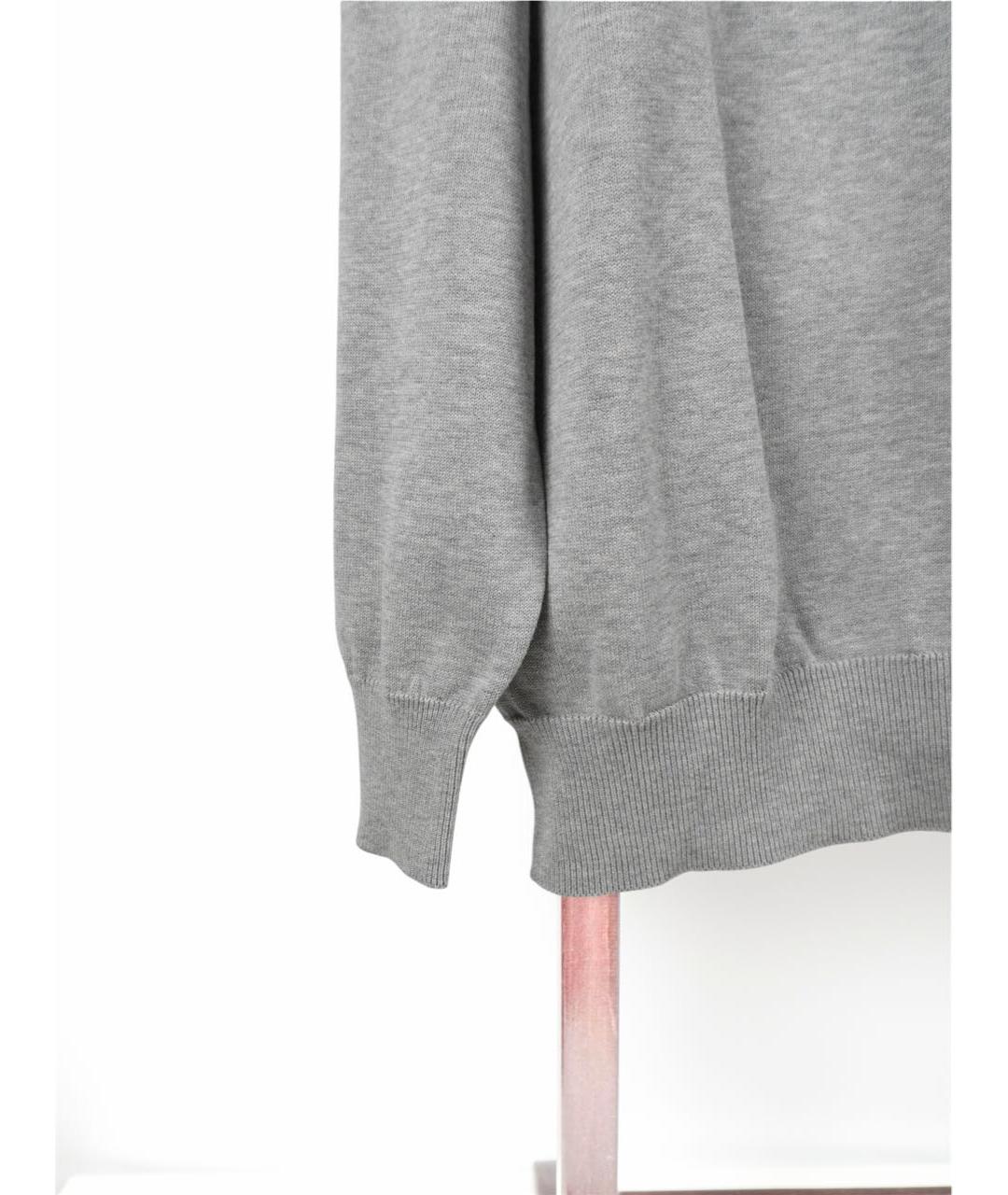 STONE ISLAND Серый хлопковый джемпер / свитер, фото 3