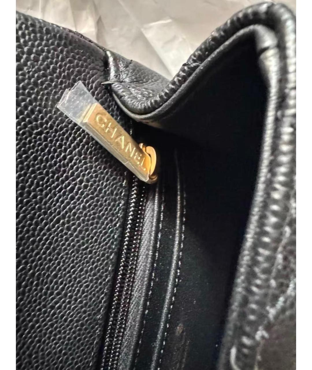CHANEL Черная кожаная сумка через плечо, фото 6
