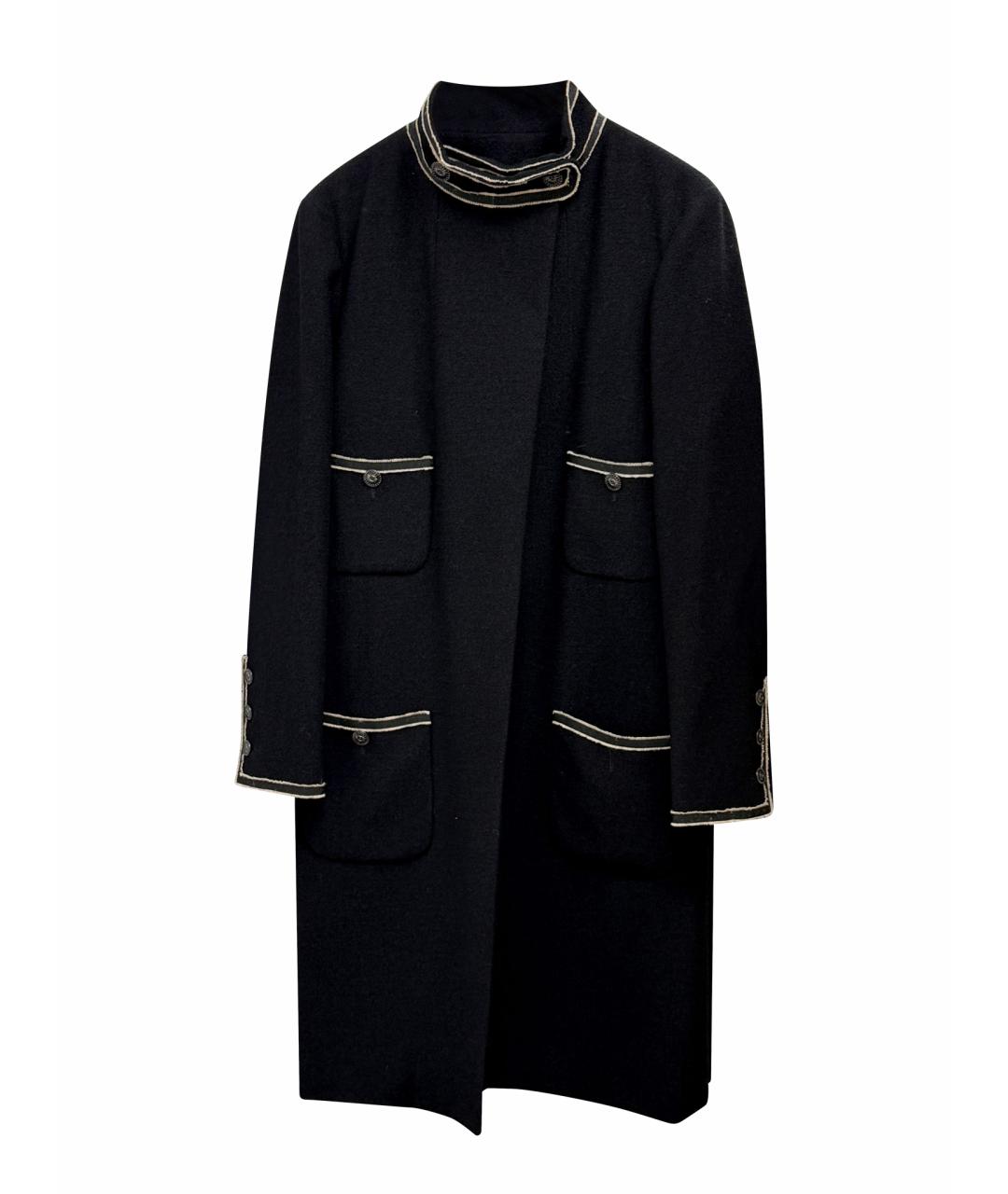 CHANEL Черное пальто, фото 1