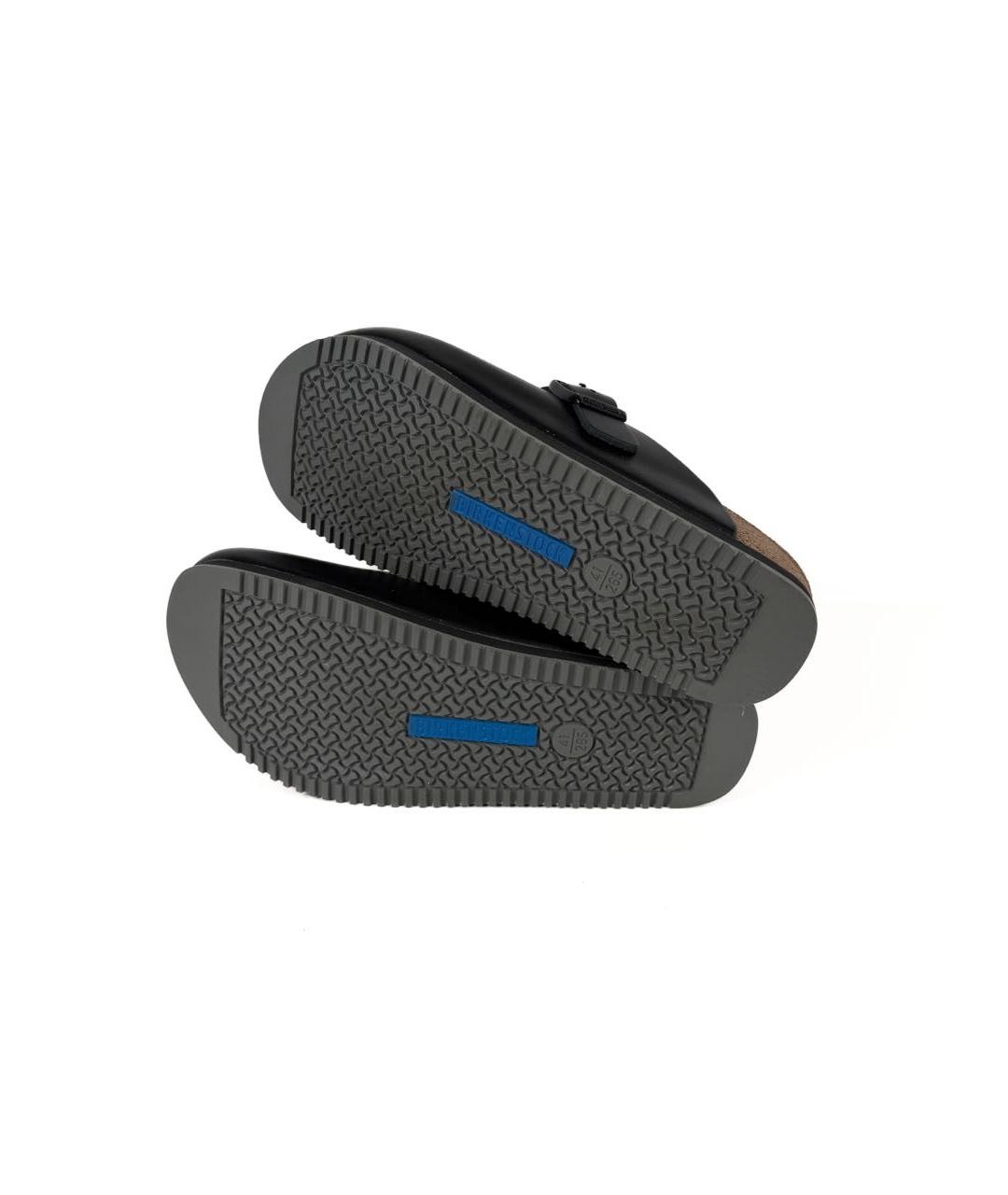 BIRKENSTOCK Черные кожаные сандалии, фото 5