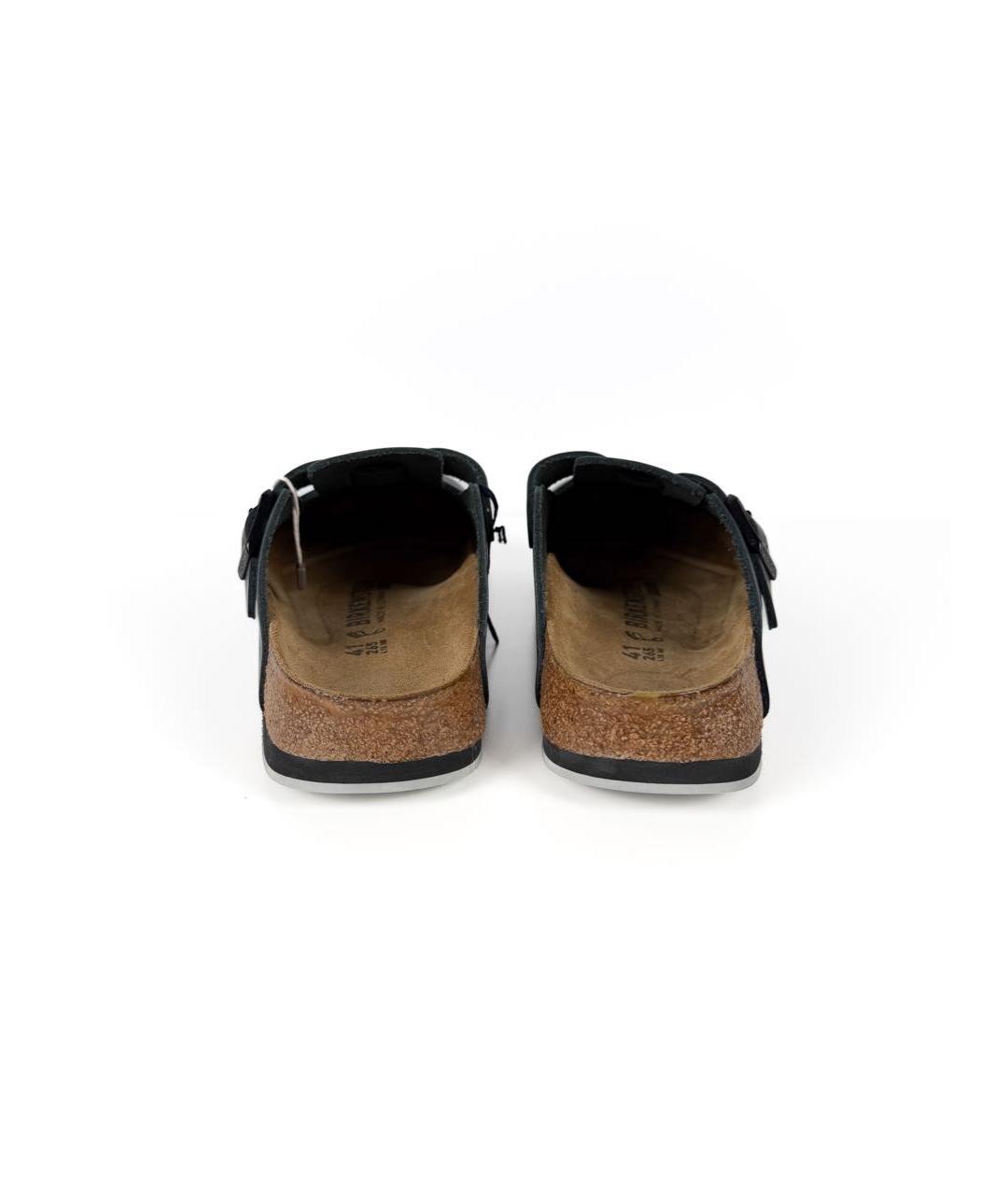 BIRKENSTOCK Черные кожаные сандалии, фото 2